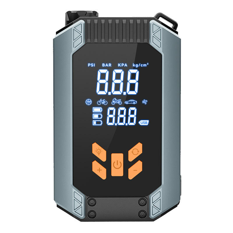 Mini pompe de gonflage de pneu électrique sans fil automatique 12v avec batterie 7200mAh 17mm bloc-cylindres pompe à air numérique portable pour voiture