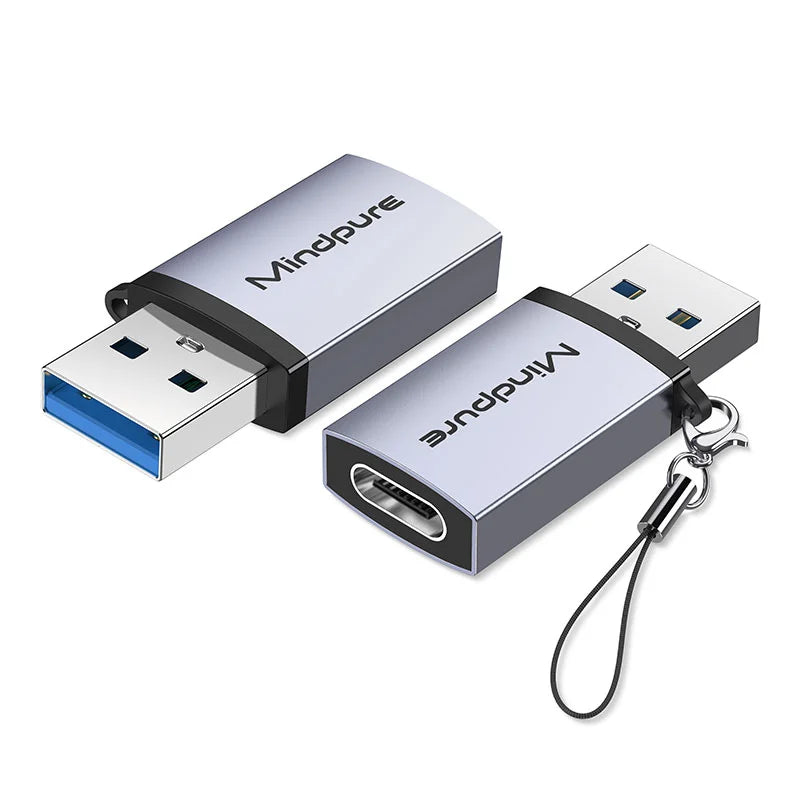 Adaptateur Mindpure OTG USB-C Type C mâle vers USB 3.0 A femelle convertisseur adaptateur USB C adaptateurs de données de transmission de charge